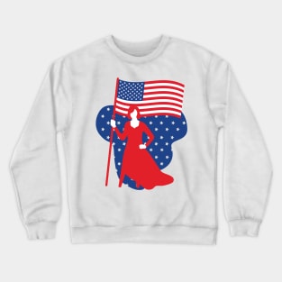 Patriotic Flag Crewneck Sweatshirt